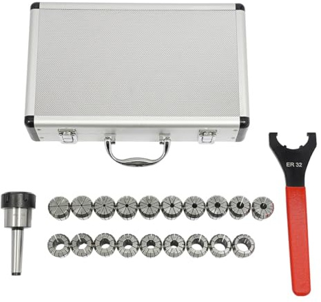 Präzisionsfeder Spannzangensatz Spannzangen-Set MT2 ER32 MK2 M10 +19Pzs ER32 Federzangen Spannfutter Spannzangenfutter 2-20mm