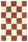 RugVista Chessie Teppich - Rost/Naturweiß Teppich 100x160 Moderner Teppich