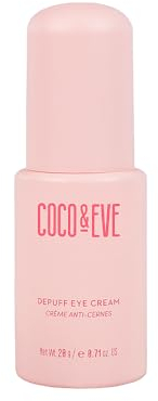 Coco & Eve Depuff Eye Cream Creme für die untere Augenpartie gegen Schwellungen, dunkle Augenringe und Fältchen. Strafft, hellt auf, revitalisiert und glättet feine Linien. (20ml)
