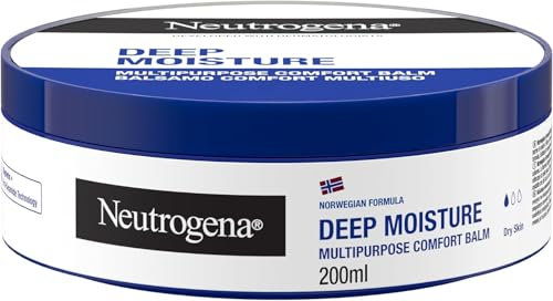 Neutrogena Norwegische Formel, Mehrzweck-Balsam, intensive Feuchtigkeit, Körpercreme, Gesicht und Hände, reparierende Handcreme mit 15% Glycerin, feuchtigkeitsspendende Körpercreme, trockene Haut, 200
