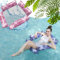 Xiujuers 2 Pièces Bouee Piscine Adulte, 4 in 1 Matelas Gonflable Piscine, Portable Hamac d'eau Gonflable, Fauteuil Gonflable de Piscine, Manuelle Jouets de Piscine pour Plage Partie Vacances(C)