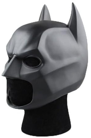 Applysu Masque de bataille adulte - Masque de cosplay - Masque d'Halloween - Tête complète - Chauve-souris noire - En latex - Accessoire de costume