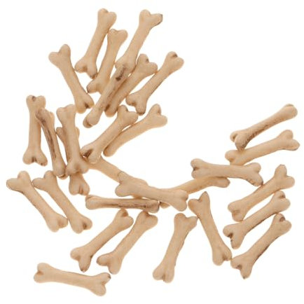 MUSISALY 30St Miniaturen zum Basteln Halloween Party Deko gruselige Halloween Dekoration Künstliches Knochenornament Miniaturfiguren aus Knochen Halloweenkostüm Halloween-Verzierung Harz