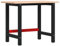 vidaXL Werkbank 100x(55-60) x81,5 cm Massivholz Buche