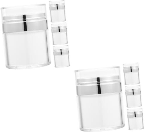 Beavorty 8 Pièces pot de crème vide pressure cooker casserole pression bouteille de voyage contenants de voyage pour articles de toilette flacons pompe airless flacon pompe de voyage pp