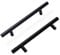INMOZATA 15Pack Cabinet Handles, 160mm Hole Centre Black Kitchen Door Handles