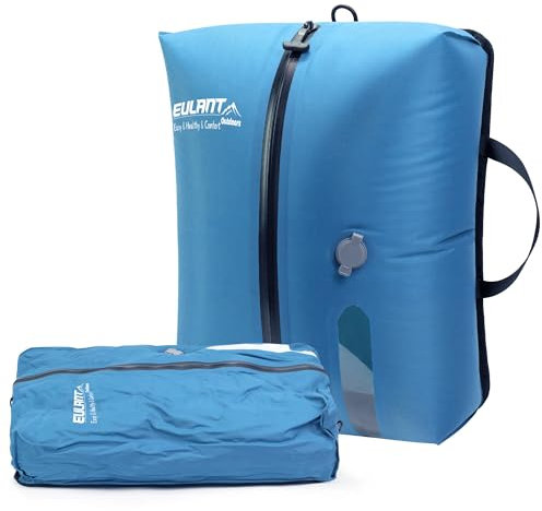 EULANT TPU Vakuumbeutel für Reisen, Wiederverwendbare Kompressionsbeutel für Koffer/Gepäck/Rucksack, Vakuumversiegelungsbeutel mit IPX8 Luftdichtem Reißverschluss, Wasserdicht & Platzsparend