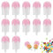 Boîtes-cadeaux de bonbons à la crème glacée, contenants de bonbons en plastique 12pcs, 4,3x2 Conteneurs de bonbons portables pour fête, caricature de la crème glacée pour la fête pour le mariage Styl