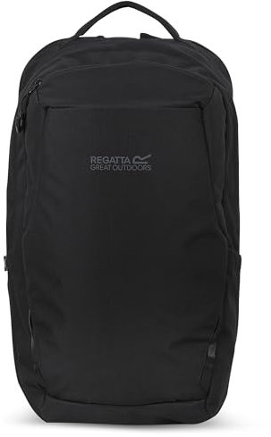 Regatta Rucksack Voyad 35L aus strapazierfähigem, wasserabweisendem Ripstop-Gewebe & verschließbaren Reißverschlüssen – perfekt für Walking, Wandern, Camping & Trekking, Schwarz, L, Casual