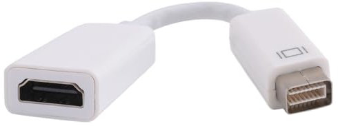 Asyduey Blanc Cable Adaptateur Mini DVI vers pour
