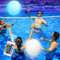 Riisoyu 2pcs Aufblasbarer LED Leuchtender Wasserball, IP68 Leuchtende Glow-Ball-Pool-Spielzeuge mit Infrarot-Fernbedienung 16 Leuchtfarben 4 Lichtmodi Heller LED-Leucht-Wasserball