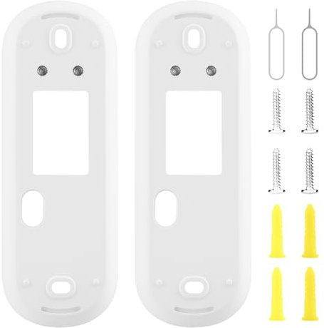 LEFXMOPHY 2-Pack Backplate for Arlo Video Doorbell 2K 2nd Generation Back Plate Replacement Mounting Holder Accessories Mount Part
