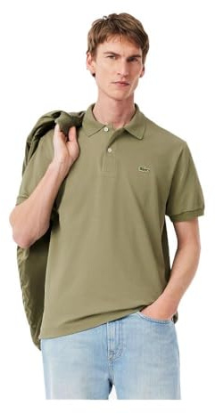 Lacoste Klassisches Poloshirt für Herren, L.12.12 Light Piqué, modern, kaki, L