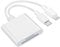 1 Pcs USB C SD Card Reader with Dual Slot for MicroSD/SD,Lightning USB C SDCard Reader for SD/TF,SD Card Reader,Camera Card Viewer Memory Card Reader for iPhone/iPad/Macbook/Android phones/Camera