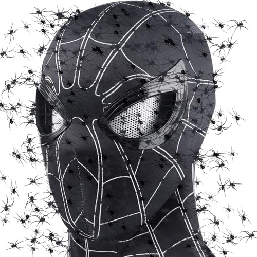 Biuebinc Spiderheld Mask with Movable Mechanical Eyes