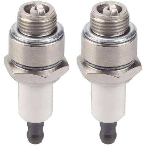2 candele di accensione per tosaerba, RJ19LM B4LM, ricambio per decespugliatore, motosega, tosaerba, tagliasiepi, tagliasiepi, accessori di ricambio