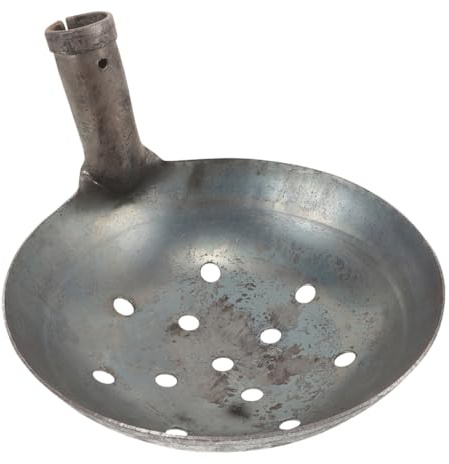 Metallene Mistsiebschaufel mit Löchern, 1 Stück, Eisen für Drainage | Vertikaler Handgriff, Robuste Konstruktion, Leichte Trennung von Schmutz, für Kompost und Bauarbeit