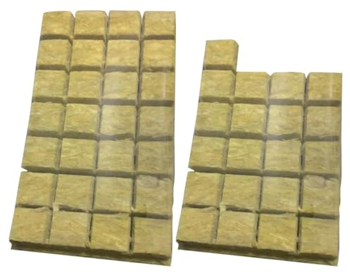 Abaodam 49 Stück Anzuchtwürfel für Erdlosen Indoor Anbau, Hydroponik
