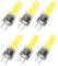 GRV Ampoules de rechange GY6.35 COB 2508 4 W DC12~24 V Lumière à LED en silicone de 35 W, blanc froid,6 pièces