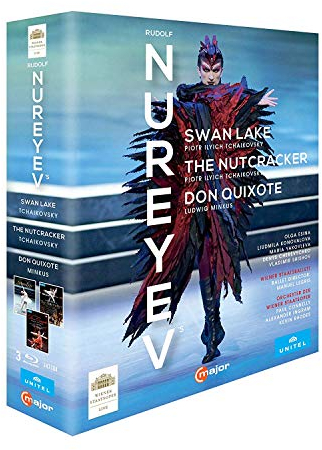 Rudolf Noureev : Le Lac des Cygnes-Casse-Noisette-Don Quichotte. Ballet de Vienne, Ingram, Connelly, Rhodes. [Blu-Ray] [Import Italien]