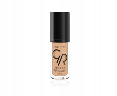 GOLDEN ROSE TOTAL COVER 2 IN 1 SPF15 FOUNDATION & CONCEALER 04 BEIGE
