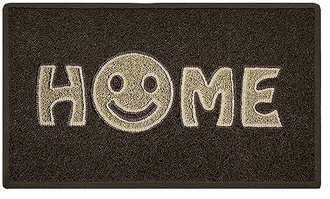 Nicoman Zerbino con Faccina Sorridente, Spaghetti, Marrone con Inserti Beige, 75x44cm