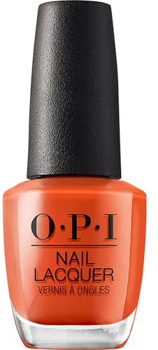OPI Nail Lacquer Suzi Needs a Loch-smith | Opaque Dark Orange Crème Chip Resistant Nail Polish | Scotland Collection
