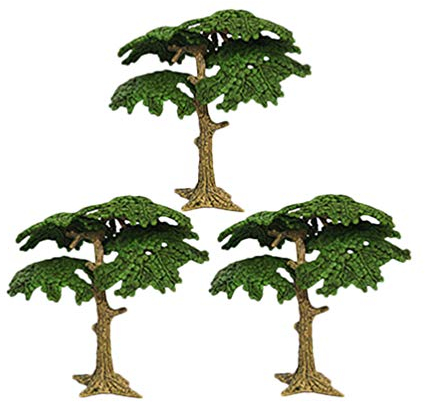 NUOBESTY Wohnkultur Mikro Landschaft Zubeh?r Miniatur Baum Mini Kiefer Zypresse Modell Lebendige Gef?lschte Baum für Puppenhaus Fee Gartendekor 3Pcs ??e S Pflanzendekor