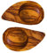 BZB Kleine Schüsseln aus Olivenholz, Ying-Yang-Dipping/Tapas/Sauce/Snack/Knabbereien – Set mit 2 – 12,5 cm