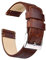 Ritche Lederarmband mit Schnellverschluss, 18 mm, 19 mm, 20 mm, 21 mm, 22 mm, 23 mm oder 24 mm, für Damen und Herren, Valentinstagsgeschenk für Sie oder Ihn, Kaffee/Silber, 22MM, Classic