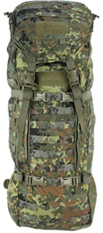 Sentinel 65 Liter Taktischer Roll Up Rucksack mit Molle-System Robuster Outdoor-Rucksack aus Cordura, Zwei-teiliger Top und Frontloader Erweiterbar