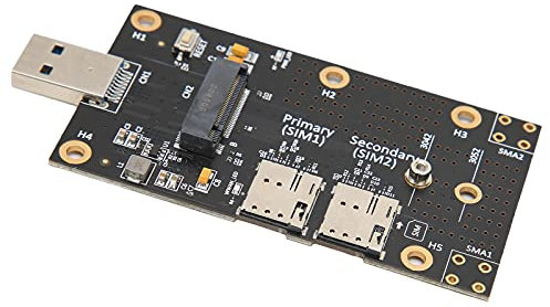 VBESTLIFE M.2 to USB 3.0 Adapter,Push Connector,For Dual SIM Card Slot Computer 3G/4G/5G Module,For Desktop Laptop PC