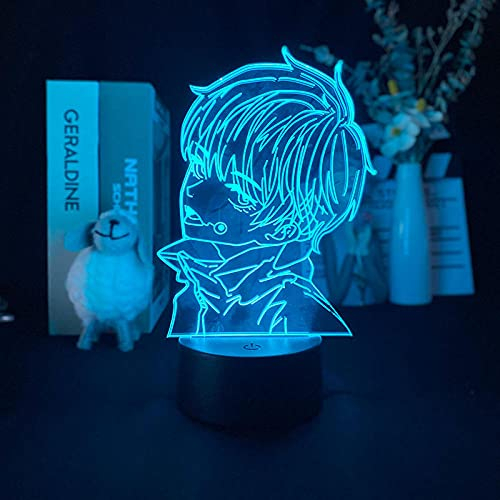 Anime Haikyuu Lampe 3D Nachtlicht RGB Bunte Illusion Licht Kind Raum Dekor Atmosphäre Schlaf Licht Weihnachten oder Geburtstagsgeschenk-16 Farbe mit Fernbedienung