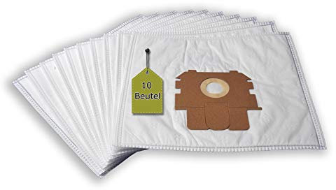 Lot de 10 sacs d'aspirateur compatibles avec TORNADO Slalom - Serie, 10 sacs à poussière + 2 micro-filtres + 2 filtres moteur, compatibles avec les sacs d'aspirateur Swirl E/P44