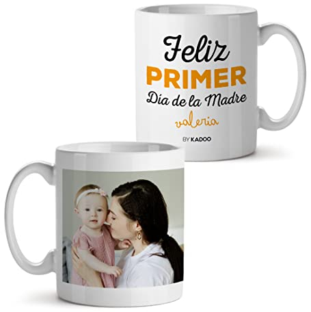 Kadoo Regalos Taza Personalizada Día de la Madre Feliz Primer Día de la Madre (Foto)