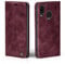 LBH Handyhülle für Samsung Galaxy A40 in Weinrot mit Karten- und Geldfach Smartphone Hülle mit Standfunktion Flip Case Schutzhülle Magnetverschluss Vintage