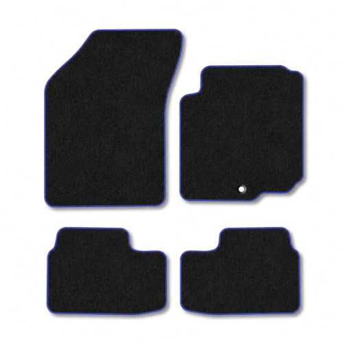 Vauxhall Agila (2008-2014) Carpet Car Mats | Blue Edge Trim Tailored Fit Floor Mats Full Coverage Protection Accessories Easy Clean Anti Slip Made in the UK