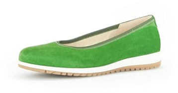 Gabor Damen Klassische Ballerinas, Frauen Flats,Moderate Mehrweite (G),Slip-ons,Freizeitschuhe,sportlich,Ballerinen,Pumps,Verde,37 EU / 4 UK