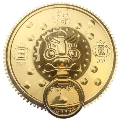 Rieort Türklopfer Türklopfer für Haustür, antiker Edelstahl, Titan, Löwenkopf-Türklopfer, klassischer Türgriff, Heimdekoration, Türklopfer einzigartig