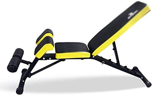 JJKJYXGS Hantelbänke Hantelbank Hantelbank mit Hanteln Indoor-Fitnessgeräte Sitzbank Hantelbank Bauchtrainer Klapphocker