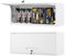 Sightlife Hängeschrank Wandschrank Medizinschrank Küchenschrank Badezimmerschrank Werkstattschrank aus Metall Stahlschrank Wandregal Werkzeugschrank abschließbar 35 x 80 x 33 cm(H x B x T) weiß