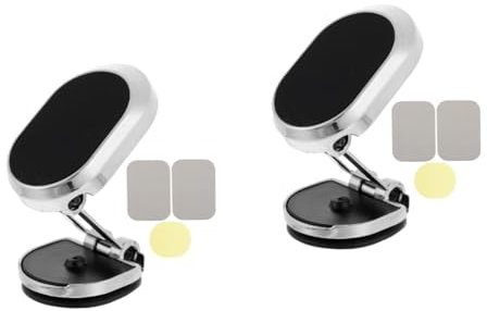 KITANDOVE 2stücke Faltbarer Magnetischer Handyhalter Für Auto Universelle Autohalterung Für Smartphones Installieren Sicherer Halt Platzsparend Und Verstellbar Für Navigation Im Fahrzeug