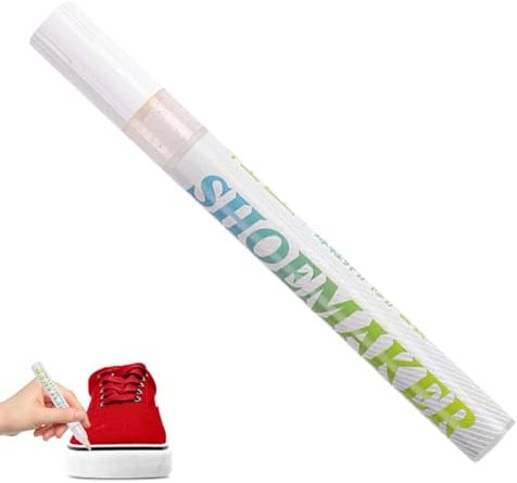 White Shoe Repair Paint - Trainer/Sneaker Cleaner and Whitener Kit | Scratch and Scuff Repair | 20G Compact Portable Leather Dye Marker Pens | Leather White Shoe Polish for Footwear, Bags