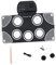 Dickly Roll-up-Drum-Set Kompaktes Drum-Set Zubehör Partygeschenke Tragbares, multifunktionales, professionelles Drum-Kit aus, Schwarz Und Weiß