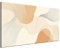 DARO Design® Wandbild 40x30 cm Wohnzimmer Wanddeko Schlafzimmer Zimmerdeko Wandgemälde Zimmer Deko auf Wand Dekoration Wall Art Line Art Linien minimalistisch Boho Beige