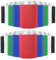 PATIKIL Blank Beer Can Cooler Sleeves, 50Pcs Plain Bulk Collapsible Bottle Sleeve Insulated Foam Can Cover for 10oz Bottle Wedding Party HTV Sublimation, Black/White/Red/Blue/Green