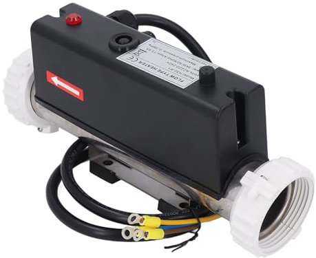 Thermostat de chauffage de piscine, Chauffe-bain électrique auto-chauffant avec contrôle de la température, Chauffage de piscine câblé avec pressostat pour spa, baignoire,