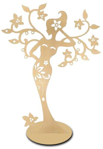 BEPSYOM Arbre à Bijoux en Bois, Porte Boucles d'Oreilles et Bijoux, Support Boucle d'Oreille, Rangement Boucle d'Oreille, Présentoir Arbre à Bijoux, Boite à Bijoux pour Femmes, Cadeaux Uniques