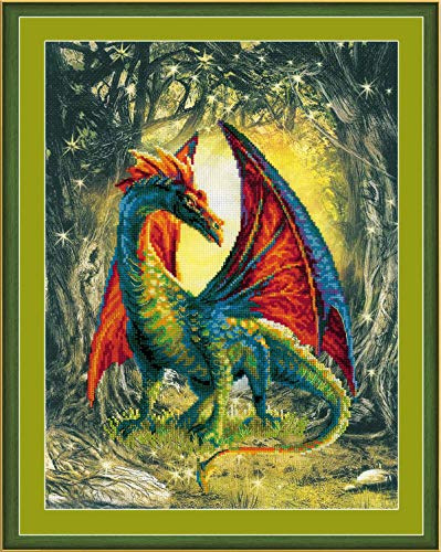 Riolis Kreuzstich-Set Walddrache, Zählmuster