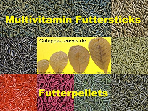 catappa-leaves 20er Multivitamin-Mischung (50 Gramm) Futtersticks für Garnelen Fischfutter